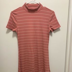 Forever 21 Bodycon dusty pink mini dress.